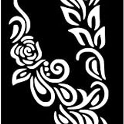 Temporary Tattoowala Artistic Learning Mehndi Stencil Sticker Ideal for School and Home Activities-22