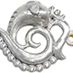 Antique Silver Om Rakhi for Brother with Beads | Traditional Raksha Bandhan Festive Gift-image-25