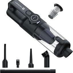 Portronics MopCop 4, 2-in-1 Cordless & Corded Vacuum Cleaner & Blower, 18,000 Pa Suction,Washable HEPA Filter,One-Press Dust Release,LED Display,Built-in Flashlight,Multi-Nozzle, Car & Home Use(Black)-6