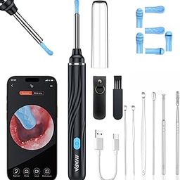 AVARA Ear Wax Cleaner with Camera, 1080P Ear Cleaning Tool Kit, Wireless Ear Scope for Adults and Kids, Earwax Removal Tool with Light (Black)-image-18