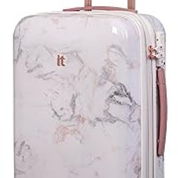 Sheen -Marmo Rose-Marble Effect Cabin-20 inches Polycarbonate Hardsided Suitcase Travel Bag 8 Wheel Trolley Bag with TSA Lock-54.5 cm-23