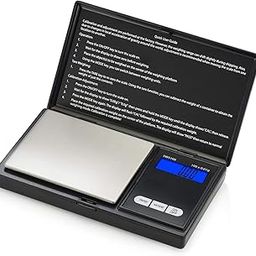 WeighTAJ Digital Pocket Scale,200g by 0.01g, Small Letter Gram Scale, Jewelry Scale, Food Scale, Medicine Scale, Kitchen Scale Black, Battery Included-image-74