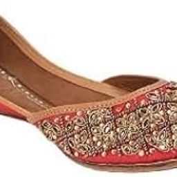 Women Ethnic Footwear Mojari/Punjabi Jutti, Embellished, Stylish, Fancy, Casual, Comfortable Sole for Womens & Girls-image-2