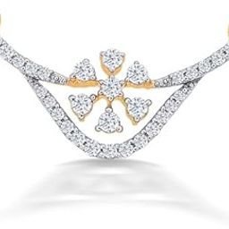 P.N.Gagdil Jewellers 18 Karat Yellow Gold & Diamond Certified Gold Tanmaniya Mangalsutra For Women SG17805P FG-VS-image-41