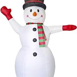 SECRET DESIRE Creations Christmas Inflatable Snowman Decoration Funny Xmas Decor for Party Yard Lawn 2.4m|Home Decor|Figurines-image-42