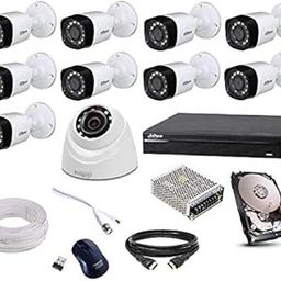 DAHUA 9 Bullet 1 Dome (2MP), 16 Channel DVR,16 Channel Power Supply,2TB Hard Disk,90M Wire Bundle Full KIT-14