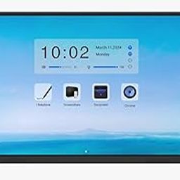 ISOLUTIONS 86 Inch Interactive Flat Panel UHD UltraTouch Display Interactive Flat Panel Monitor 3840x2160 Pixels Latest Android Version Ideal for Office 8GB 128GB|(Without Camera)-Silver-28