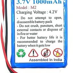 3.7V 1000mah 1500mah 2000mah Replacement Lipo Polymer Battery for Beetel F2N F1N F3 4G GSM Fixed Wireless Landline Phone Cordless Phone (Only for Beetel Phone) (1000mah)-1