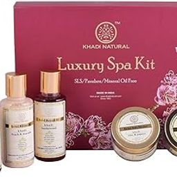 Khadi Natural Luxury Spa Kit|Spa-like experience at home|Cleansing and Nourishing Products| Improve skin texture|Suitable for All Skin Types-image-22