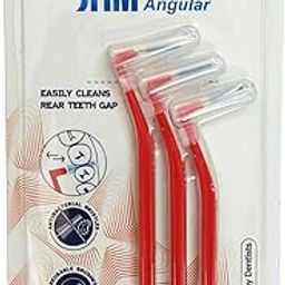STIM Manual Interdental Angular Iso 2 | Easy Cleaning Between Teeth | For Narrow Gaps (Iso 2, 1) Adult, Red, 1 Count-27