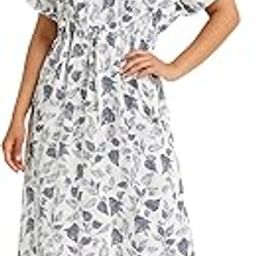 Pure Cotton Kaftan Nighty for Women Free Size | White Maxi Dress for Women Cotton | Long Kaftan Night Suit for Women Gown | Cotton Nighty for Women Stylish |-image-39