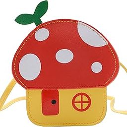BEMBIKA Kids Sling Bag - Trendy Crossbody Sling Backpack for Kids, Cute PU Material Mini Sling Bag for Children, Colorful Shoulder Bag for Girls, Stylish Small Sling Bag for Baby Girls-(Red Flower)-image-88