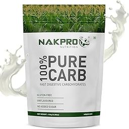 NAKPRO 100% PURE CARB | High Calorie Carbohydrate for Weight Gain & Mass Gain | Easy Mixing, Fast Digesting Supplement Powder (1.5 Kg, Unflavoured)-29
