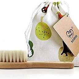 Haakaa Wooden Baby Hairbrush with Natural Goat Wool Bristles 1 pk-image-42