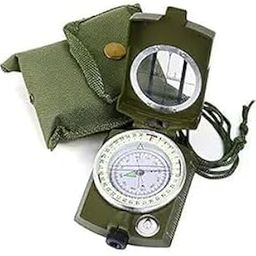 URBAN BOX Professional Military Compass, Metal Construction, Fluorescent Dial, -20°C Cold Weather Resistant, with Measuring Scale Waterproof and Shakeproof Compass Army Green Suitable for Camping-image-38