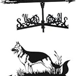 ATORSE 2Pcs Metal Weather Vane Garden Stake Ornament Roof Weathervane Battleship-image-44