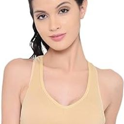 Women's Cotton & Spandex Non-Wired Sports Bra-image-2