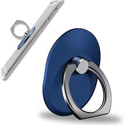 Regor Finger Grip & Mobile Holder | Mobile Stand | Cell Phone Grip Holder for Hand & Mobile Back Holder Grip | Selfie Holder & Works as iPhone Stand & Android Phone Stand for Desk – Oval Blue-image-81