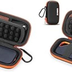 ZORBES® Carrying Case for SSD Storage Bag for Sandisk 500Gb 1Tb 2Tb Shock Proof EVA Waterproof Storage Accessories Bag No SSD 13.8x7.7x4.2cm External Hard Drives Black X 2-11