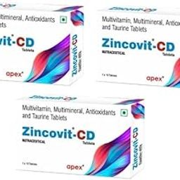 Apex Zincovit-CD Nutraceutical Tablets - 10s, 3 boxes-image-99