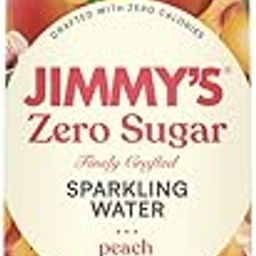 Jimmy's Zero Sugar Peach Sparkling Water, 600ml, (Pack of 12), Zero Calories, Sugar-Free-image-76