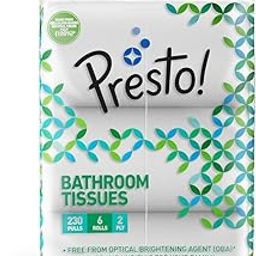 Amazon Brand - Presto! 2 Ply Toilet Tissue Paper | 1380 Pulls| 230 Pulls X 6 Packs | 100% Natural Virgin Cellulose Fiber-picture-4