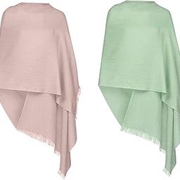 Pashmina Scarf Diwali Gift Combo Of 2 Stoles Woolen Plain Pashmina Stole For Girls Women Random Colors, (female), Assorted-image-8