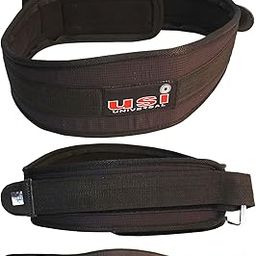 USI Universal Weight Lifting Belt, 790NV Fabric laminated EVA construction Support Nylon Weight Belt for Deadlift, Squat & Weightlifting for Men & Women (4 Inch, Black, Size S)-image-67