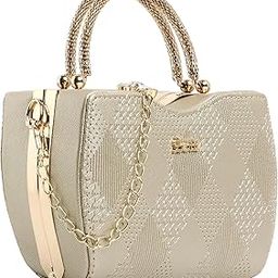 Premium Crystal Charm Bridal Clutch Sling with Detachable Chain Handal | Gift for Women | Clutch for Women | Wedding and Party Bridal-image-97