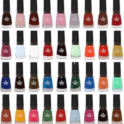 Snazzy Nails Stylish Light Matte Finish Dark Mixed Color Combination Classic To All Season Spring Collection Nail Polish Fantastic Color 36 Pies Multicolor [Pack Of 36],5ML-image-36