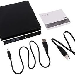 SAZ DEKOR® 12.7mm USB 3.0 CD DVD RW Burner Optical Drive External Enclosure Case Only-Black-2