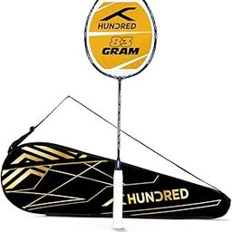 Hundred T-Fusion 300 Unstrung Badminton Racket with Full Cover | 83 Grams | Maximum Tension ≤32 to 34 lbs (Navy)-picture-30