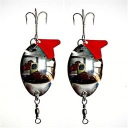 Small Spoon HAYDERABADI 2PCS (Fishing Spoon) lukana Fishing Spoon-image-74