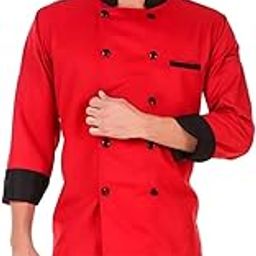Men's Red Chef Coat (XXL)-image-29