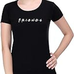 Women's Cotton Round Neck Casuals | Half Sleeves | F.R.I.E.N.D.S Printed | Comfort Colour T-Shirt (Available in Multicolor & Size Small to 2XL)-image-61