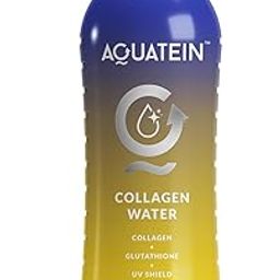 Aquatein Collagen Water with Glutathione & UV Shield, 300ml | 30 Kcal Low-Calorie Beauty Drink | Skin Hydration Glow | Anti-Aging Collagen Booster | Sugar-Free Protein Water (Pack Of 6, Mango)-image-94