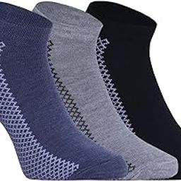 Men's Ankle Length Socks I Combed Cotton Stylish Checks Design with Extra Soft I Breathable and Lightweight I Comfortable Free Size Sock for Sports Daily Gym Formal Hiking Casual Wear – 3 Pair-1