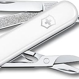Victorinox Swiss Army Knife - FRESH. STYLISH. COLORFUL SWISS CLASSICS - 7 Function, Multi-utility tool with a Pair of Scissors - Falling Snow, 58 mm, White, M-image-86