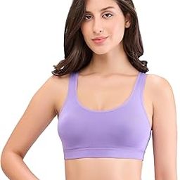 Women's Cotton Non-Padded Wire Free Sports Bra JS 93-39