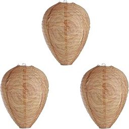 LOOM TREE® 3Pcs Waterproof Wasp Nest Decoy Bee Decoy Deterrent for Home Garden Outdoors Yellow Regular | Yard, Garden & Outdoor Living | Gardening Supplies | Weed & Pest Control-image-49