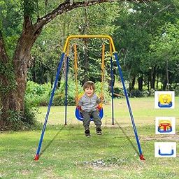BLURISM Garden & School Toy Swing for Children Babies Indoor Outdoor - for Boys and Girls of Age 6 Months - Baby Swing/Swing for Kids/Jhula for Kids/Jhula for Baby/Baby Hanging Swing Chair-10