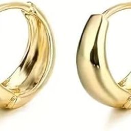Stainless Steel Earrings Bali Golden Piercing Screw Bali Stud Hoops Earings Combo for Men Boys Girls Unisex Metal Clasp with 25mm (3 Pair)-image-5