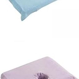 bnf® 2X Cotton Spa Half Massage Table Cover Breathable Beauty Bed Face Hole Towel | Massage | Linens & Covers-image-62