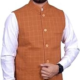 Men's Woolen Regular Fit Sleeveless Nehru Jacket | Waistcoat | Modi Jacket-picture-36