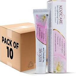 Kozicare Skin Lightening Cream - 15gm (Pack of 10)| Enriched with Kojic Acid, Alpha Arbutin, Glutathione, Niacinamide and Vitamin C | Best for Melasma, Pigmentation, Acne Scars, Dark/Age Spots-image-11