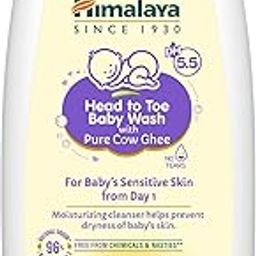 Himalaya Head to Toe Baby Wash with Pure Cow Ghee & pH5.5 (100ml)| Moisturizing cleanser | No post-bath dryness | For baby's sensitive skin-image-71