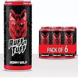 Ruff n Tuff Energy Drink | Ready To Drink 250ml can| Infused with High Caffeine, Taurin and Vitamin B complex | For hitting the gym, the field or just tackling a busy day | Pack of 6-image-3