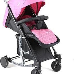 BUMTUM Baby Stroller/Pram for 6 to 36 Months, Adjustable backrest, 360° Swivel Wheel, Large Storage Basket, Reversible Handlebar for New Born, Toddler & Kids(Pink)-image-71