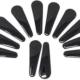 VK Pack of 12 Clips Fashion Black Color Tic Tac Hair Clips-24