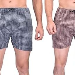 Men's Boxer Shorts for Relaxed Nightwear | Stylish and Comfortable Men's Boxer Shorts Boxer Shorts for Men, Green & Blue-picture-22